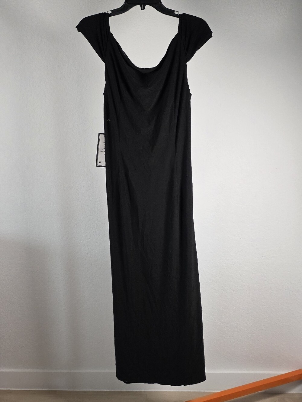 Adrianna Papell NWT Black Cowl Neck Matte Jersey Maxi Dress Size 16 $119 Strecty - Picture 9 of 10